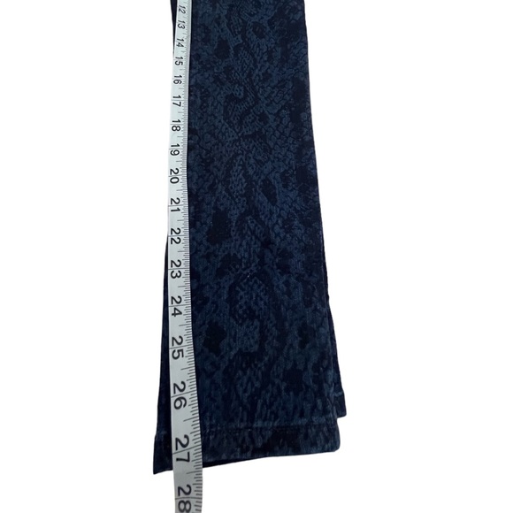 Joe's The Charlie High-Rise Skinny Ankle Black & Blue Snake Print Jeans Sz 27 - Picture 7 of 7